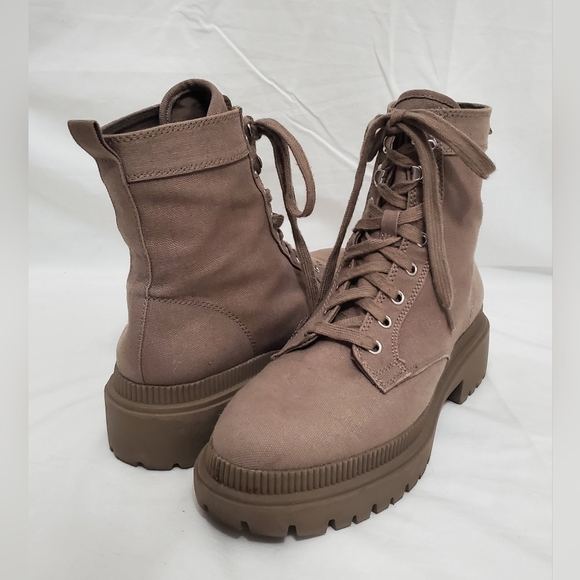 H&M Shoes - H&M Canvas Lug Sole Combat Boots